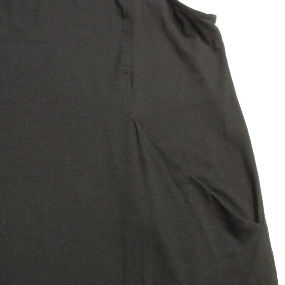 NWT Eileen Fisher Cami Jumper in Black Lightweight Viscose Jersey Dress M - Picture 4 of 6